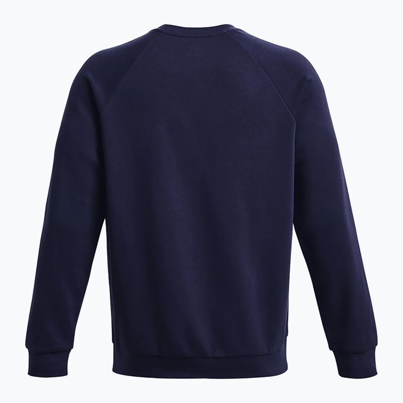 Pánska mikina Under Armour Rival Fleece Crew midnight navy/white 6