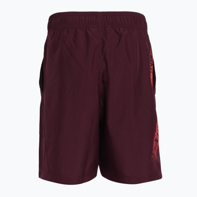 Pánske tréningové šortky Under Armour Woven Graphic dark maroon/beta 5