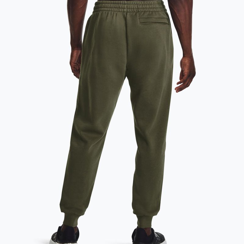 Under Armour pánske tréningové nohavice Rival Fleece Joggers marine od green/white 2