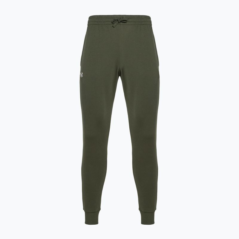 Under Armour pánske tréningové nohavice Rival Fleece Joggers marine od green/white 4