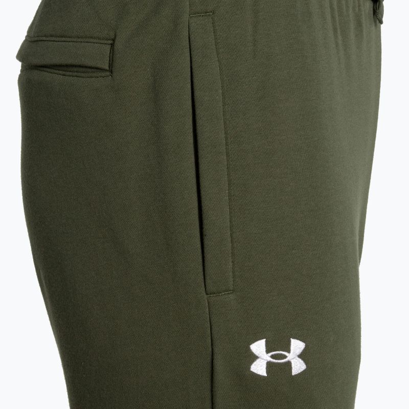 Under Armour pánske tréningové nohavice Rival Fleece Joggers marine od green/white 6