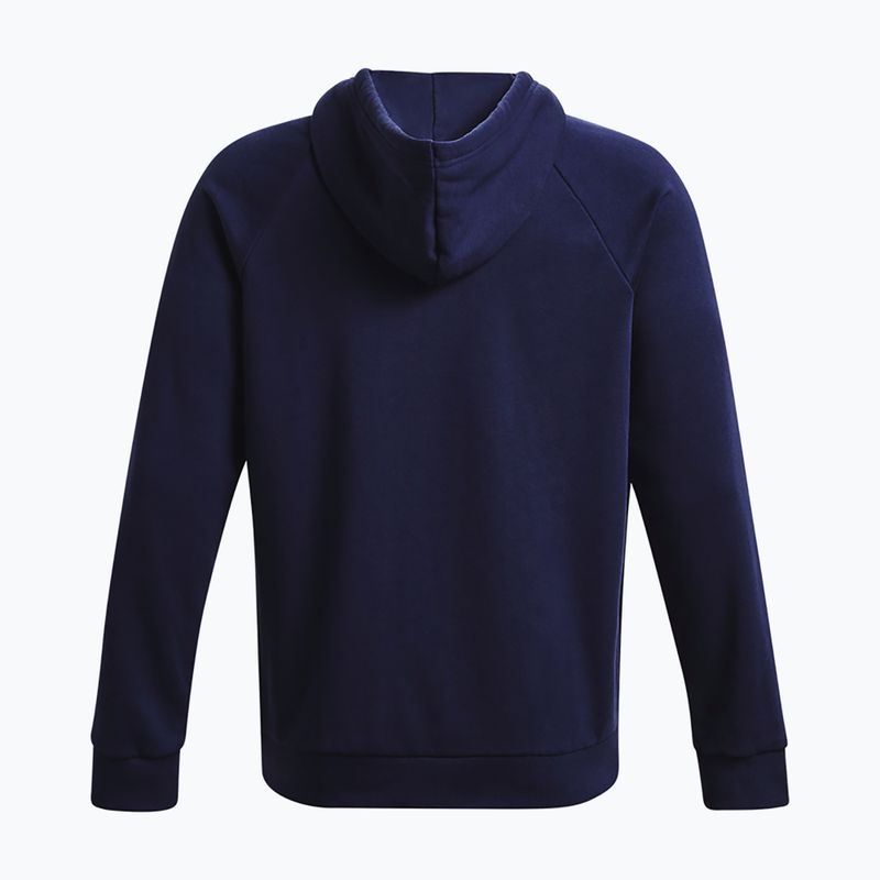 Pánska mikina Under Armour Rival Fleece Logo HD midnight navy/white 6