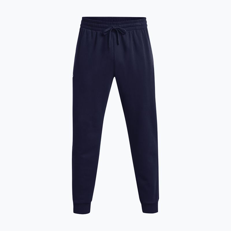 Pánske tréningové nohavice Under Armour Rival Fleece midnight navy/white 5