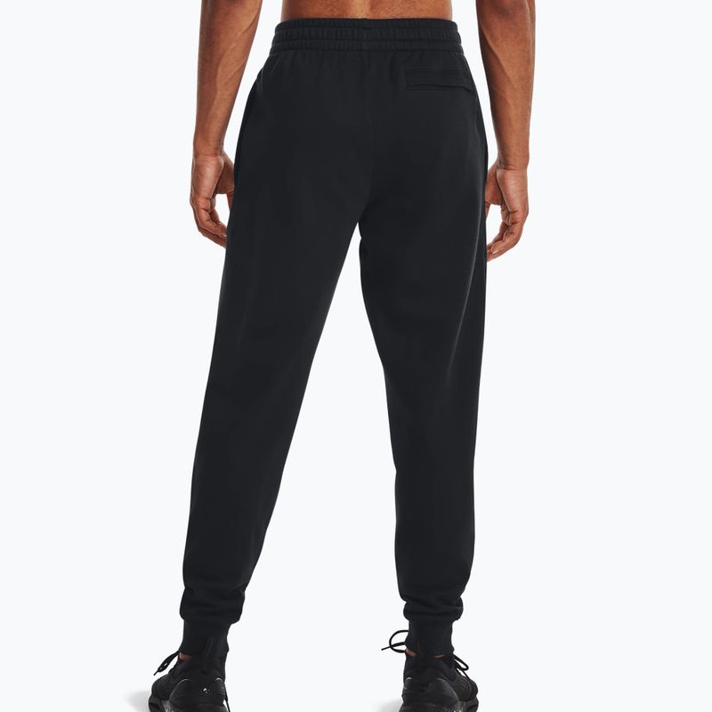 Under Armour pánske tréningové nohavice Rival Fleece Joggers black/white 2