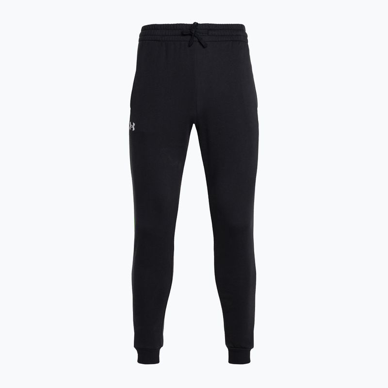 Under Armour pánske tréningové nohavice Rival Fleece Joggers black/white 4