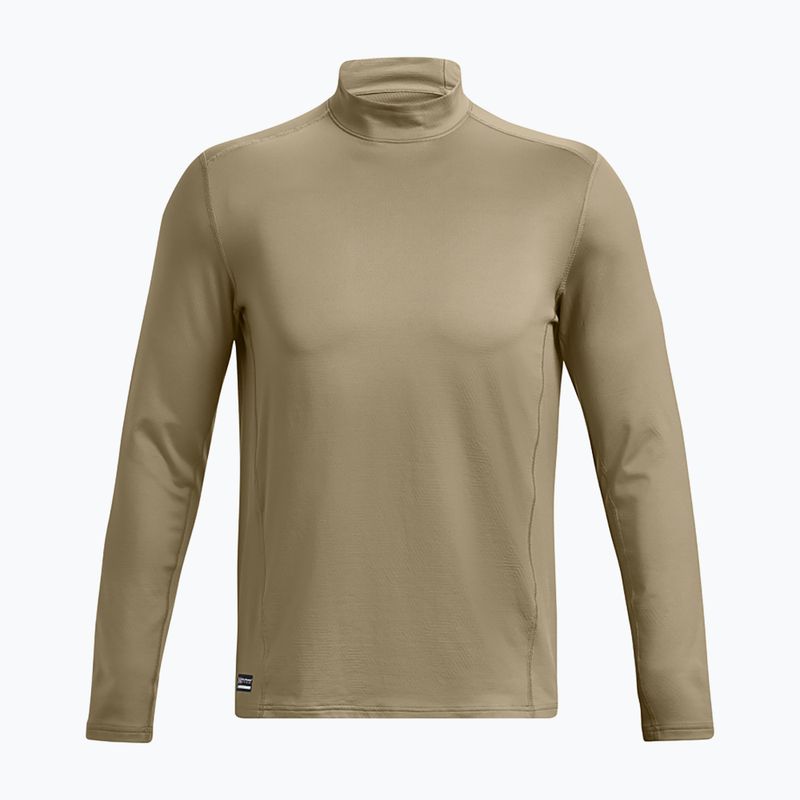 Pánske tričko longsleeve Under Armour Tactical Mock CGI Base federal tan/black 5