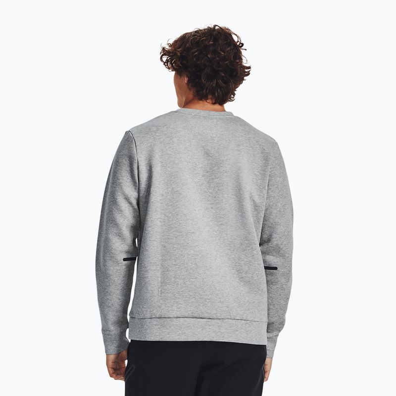 Pánska mikina Under Armour Unstoppable Fleece Crew mod gray/black 3