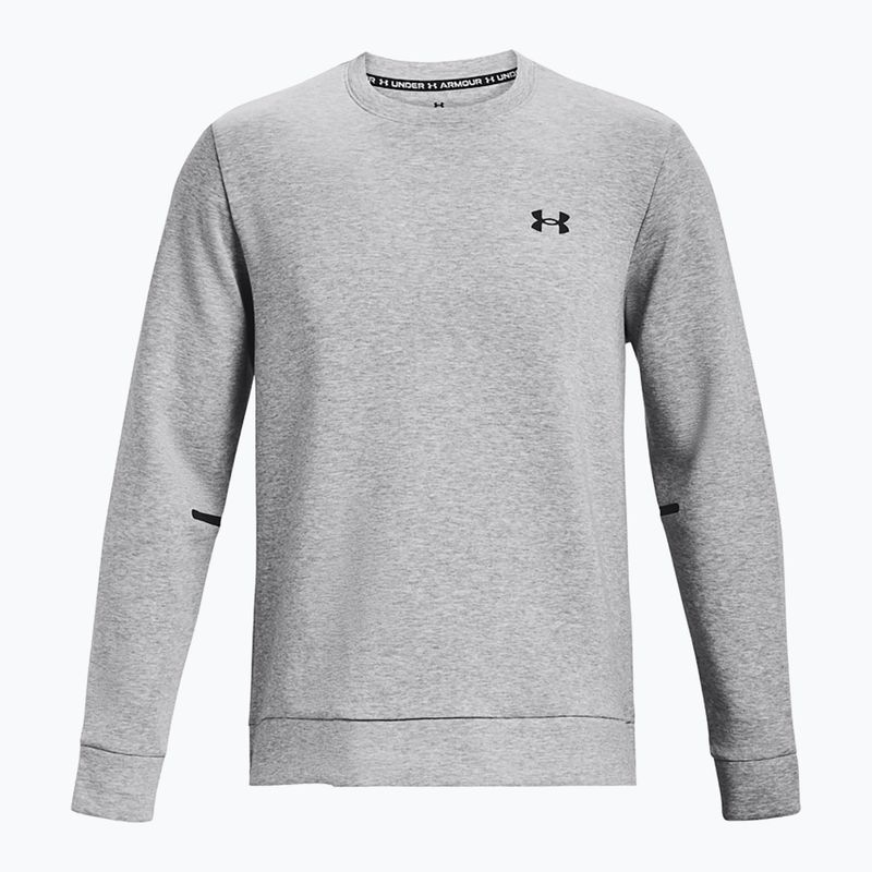 Pánska mikina Under Armour Unstoppable Fleece Crew mod gray/black 5