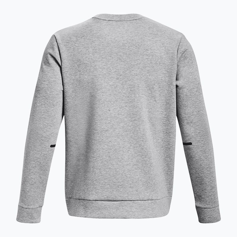 Pánska mikina Under Armour Unstoppable Fleece Crew mod gray/black 6