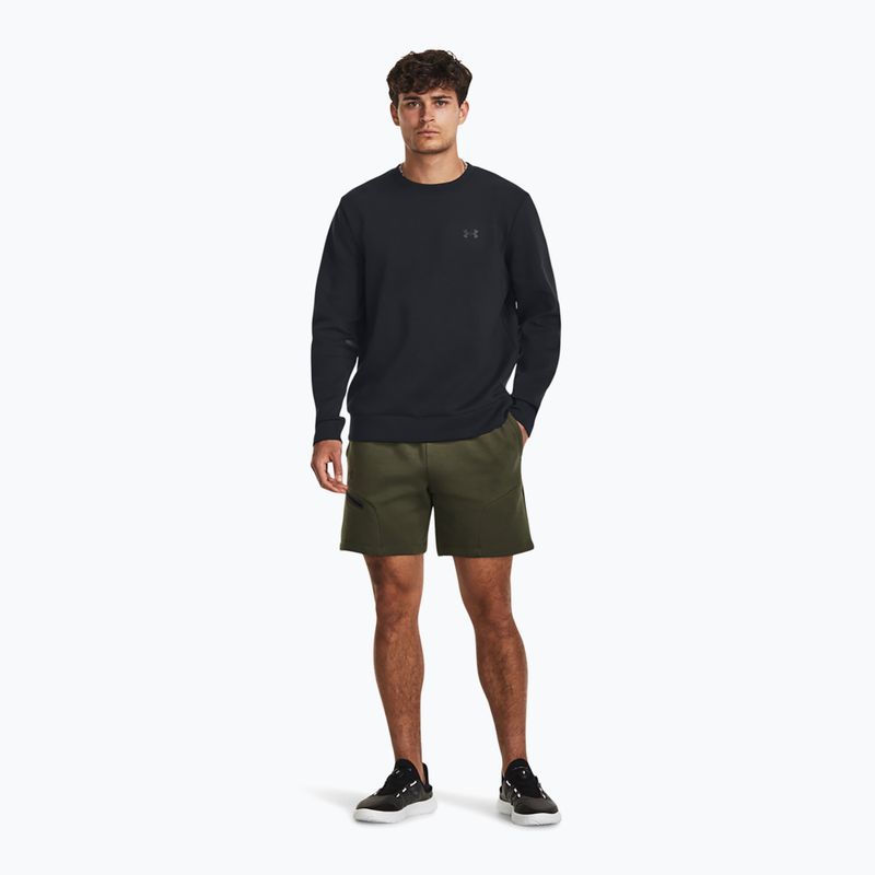 Pánska mikina Under Armour Unstoppable Fleece Crew black/black 2