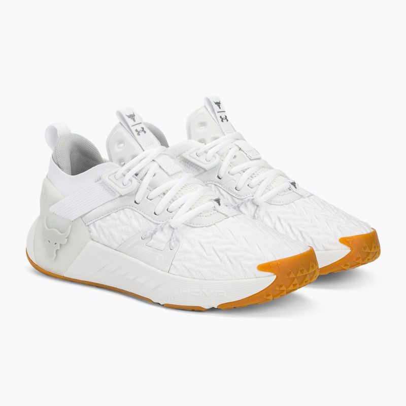 Pánska tréningová obuv Under Armour Project Rock 6 white/white/halo gray 4