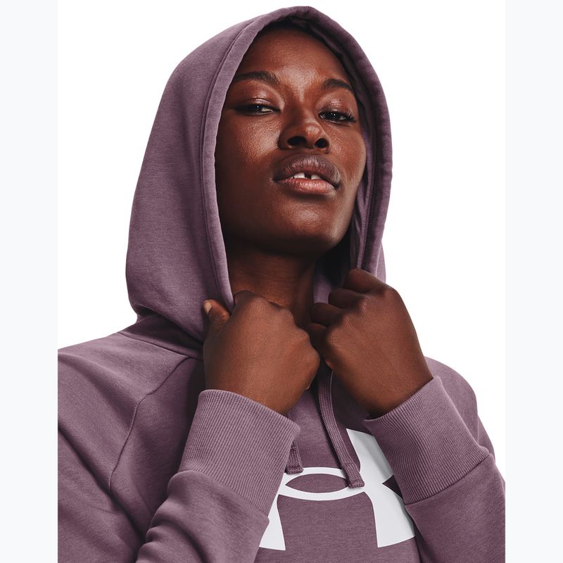 Dámska tréningová mikina Under Armour Rival Fleece Big Logo misty purple/white 4