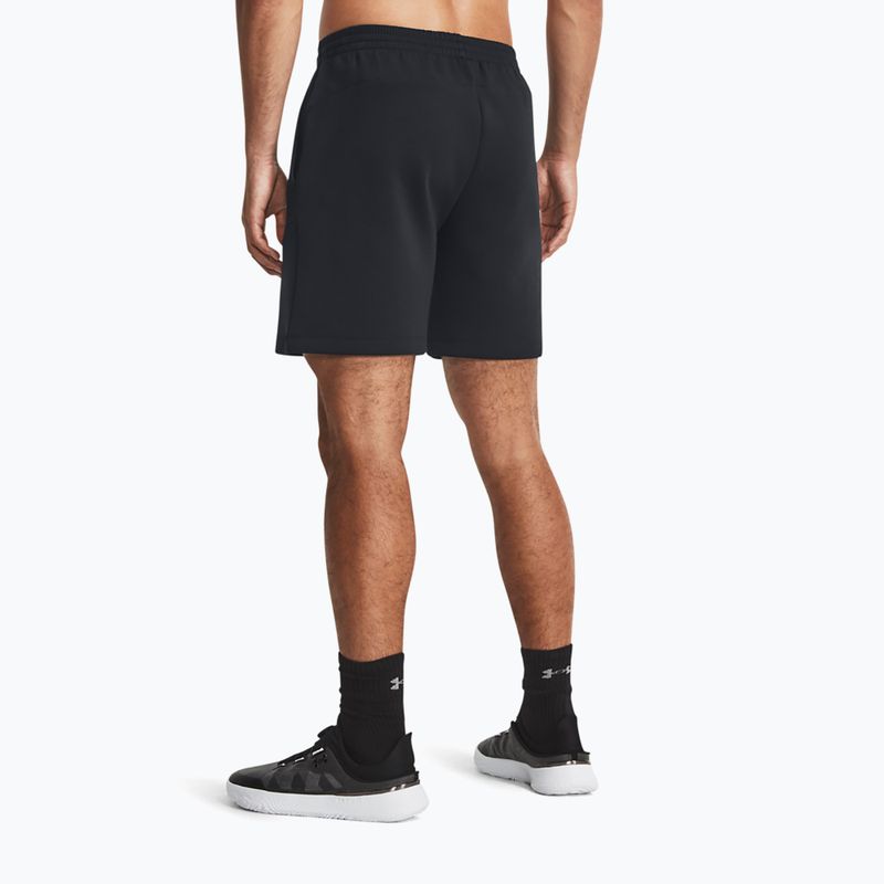 Pánske tréningové šortky Under Armour Unstoppable Fleece black/black 3