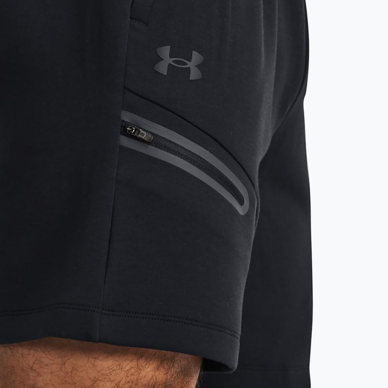 Pánske tréningové šortky Under Armour Unstoppable Fleece black/black 4