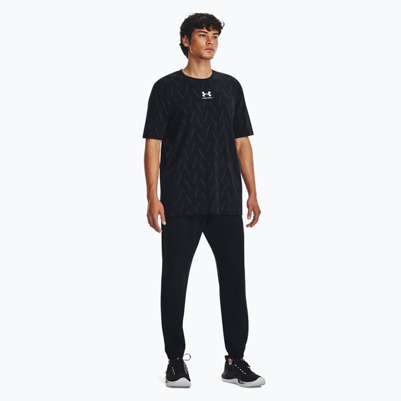 Pánske športové nohavice Under Armour Stretch Woven Joggers black/pitch grey 2