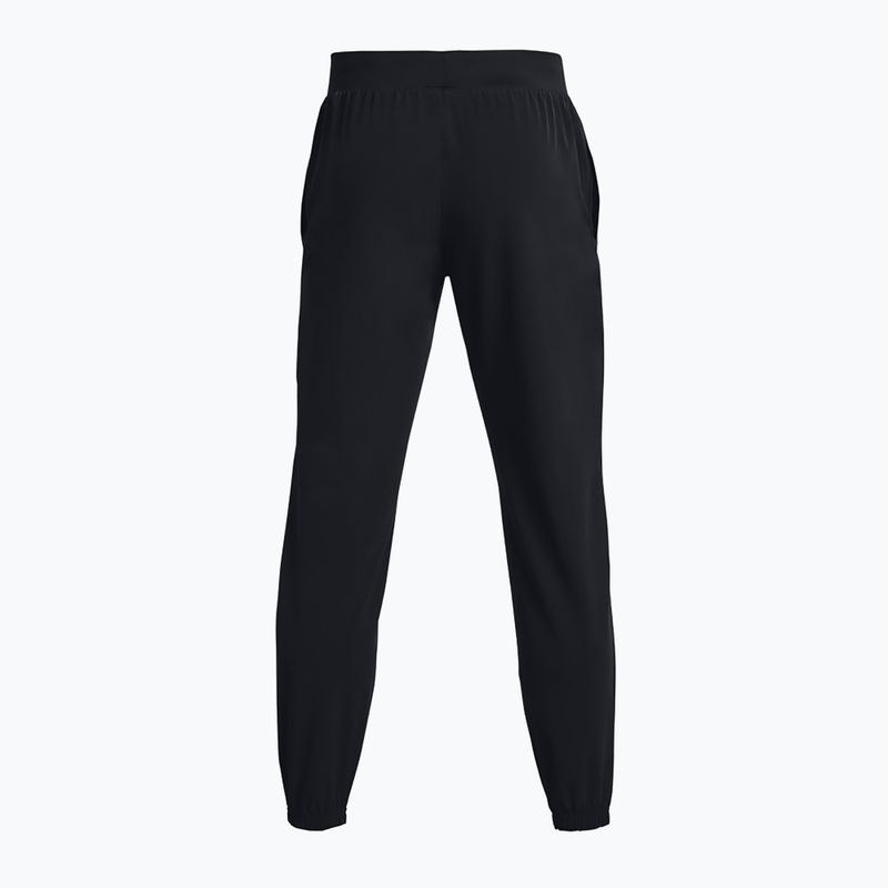 Pánske športové nohavice Under Armour Stretch Woven Joggers black/pitch grey 7