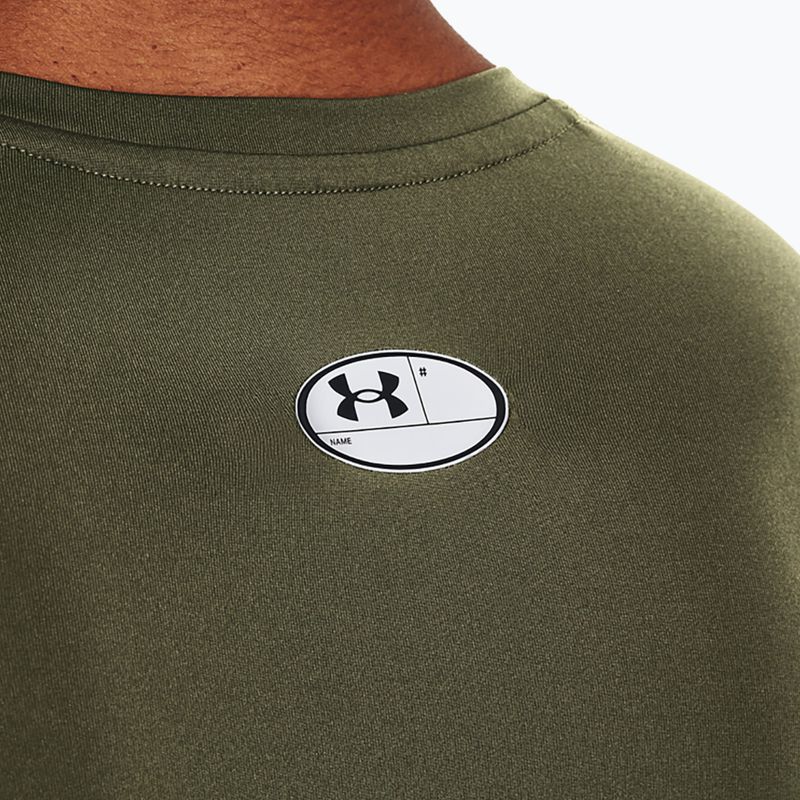 Under Armour pánske tréningové tričko s dlhým rukávom Ua HG Armour Comp LS marine od green/white 3