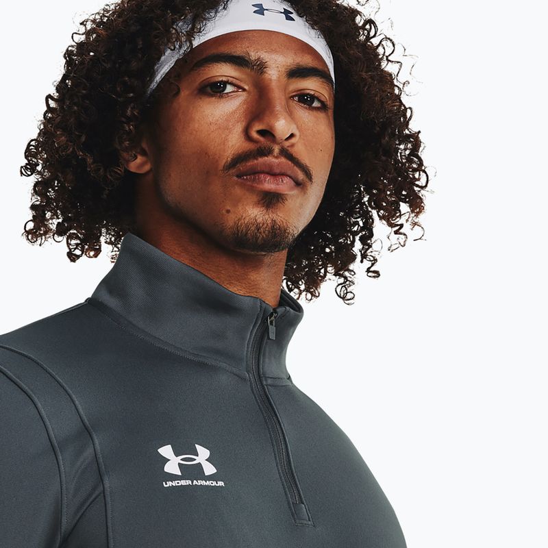 Pánska futbalová mikina Under Armour Challenger Midlayer castlerock/white 4