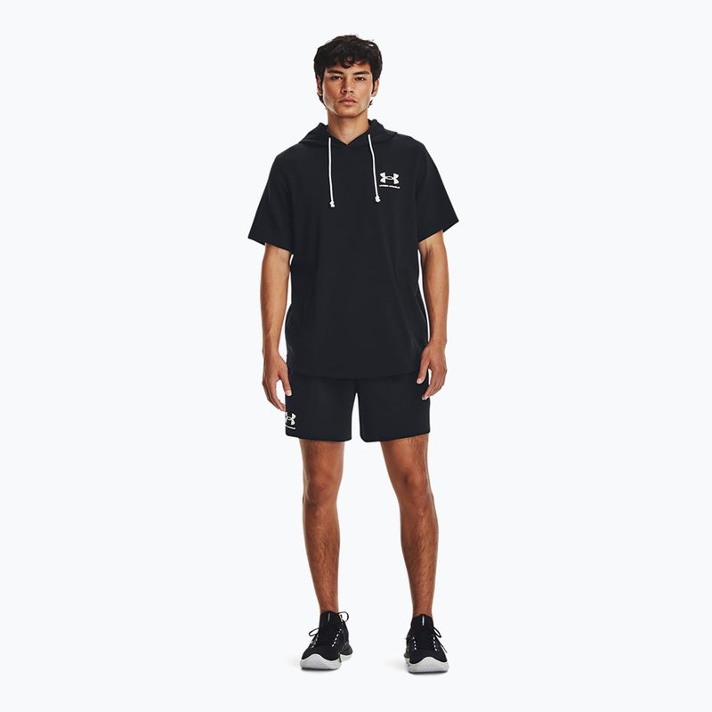 Pánske šortky Under Armour  Rival Terry 6in black/onyx white 2