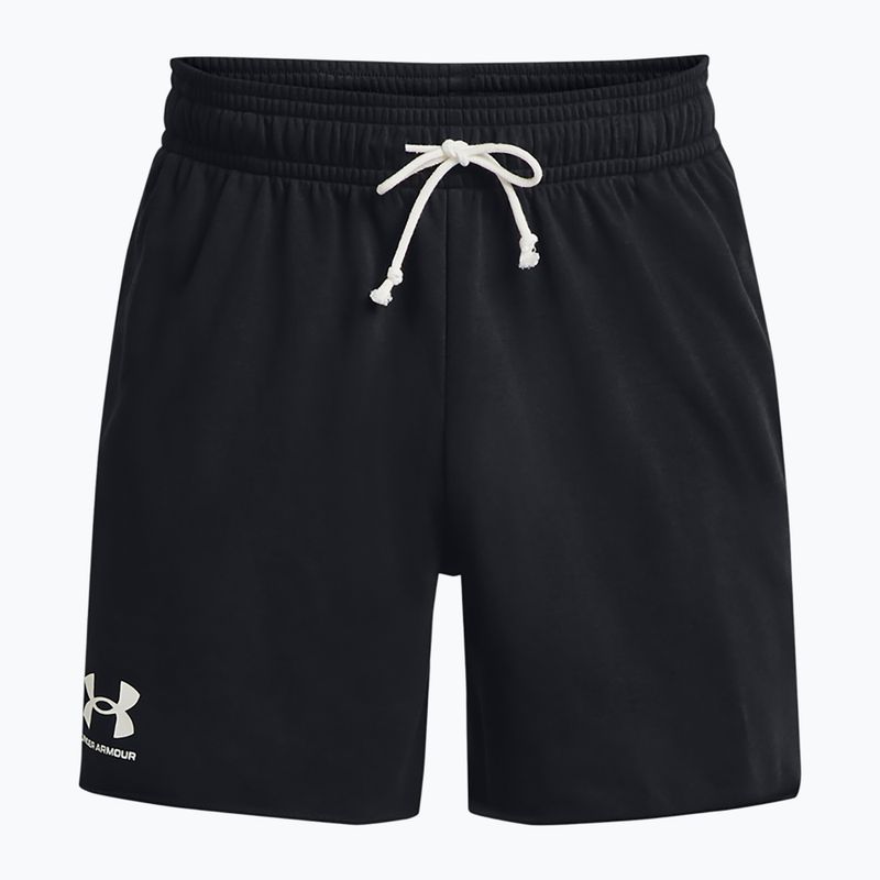 Pánske šortky Under Armour  Rival Terry 6in black/onyx white 5