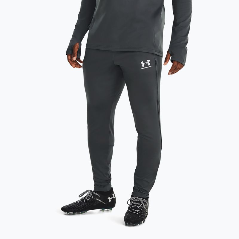 Pánske futbalové nohavice Under Armour Challenger Train castlerock / white