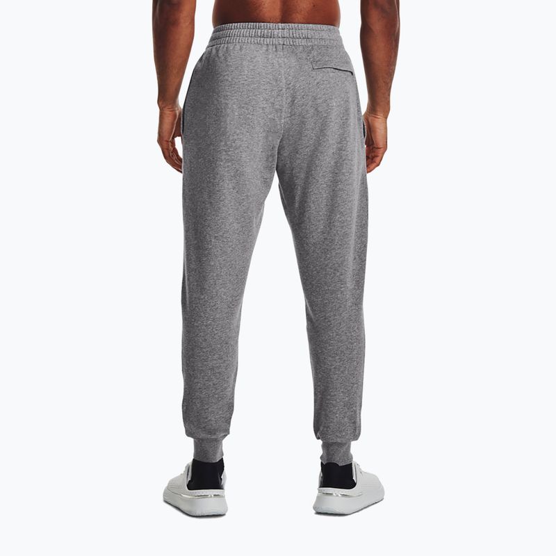 Under Armour pánske tréningové nohavice Rival Fleece Joggers castlerock light heather/white 2