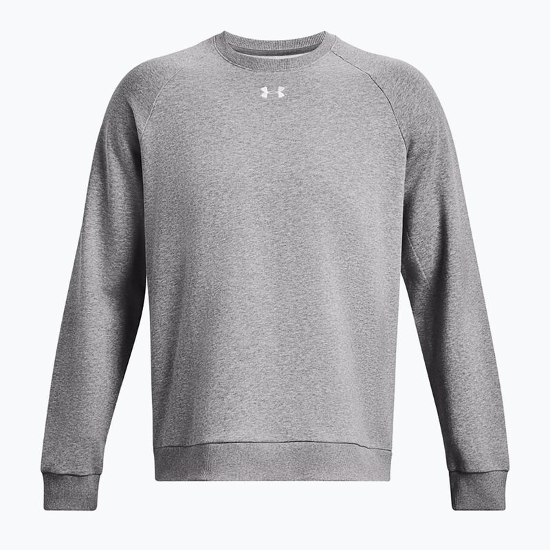 Pánska mikina Under Armour Rival Fleece Crew castlerock light heather/white 5