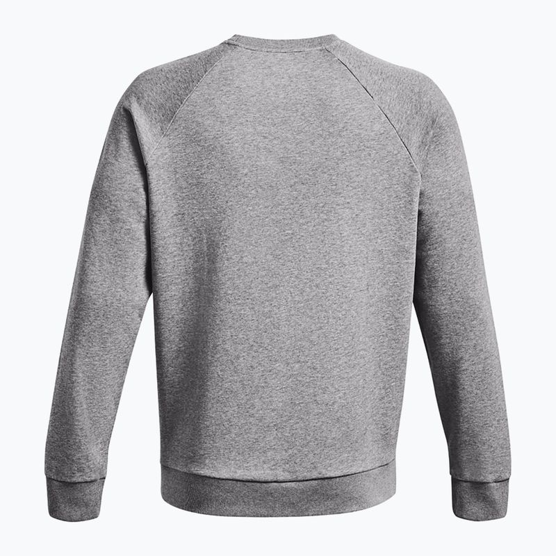 Pánska mikina Under Armour Rival Fleece Crew castlerock light heather/white 6