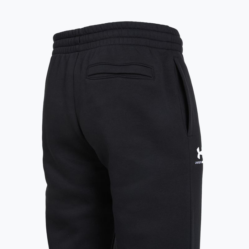 Pánske nohavice Under Armour Icon Fleece Pant black/white 4