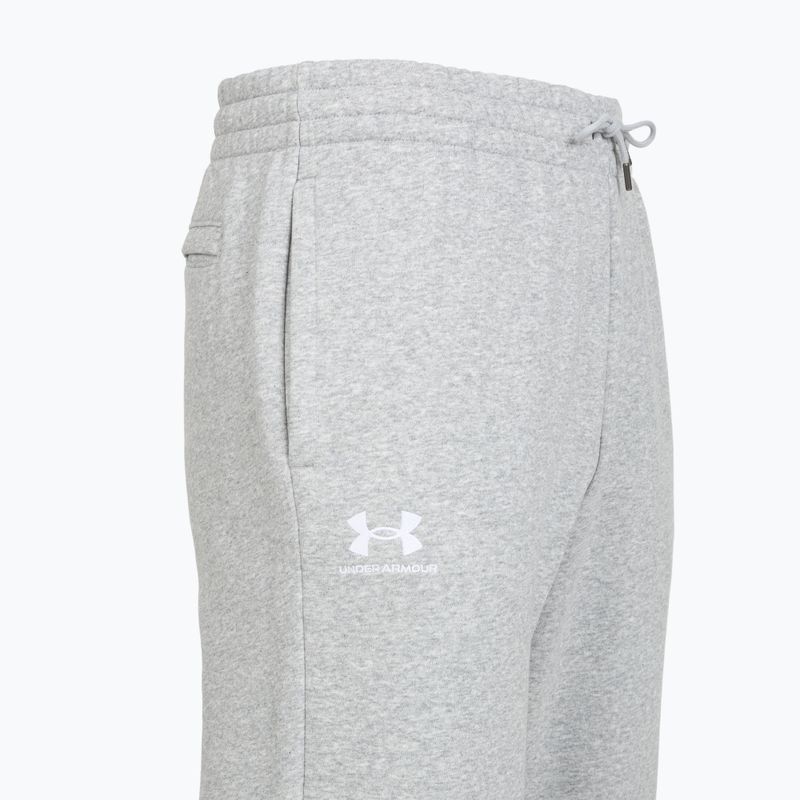 Pánske nohavice Under Armour Icon Fleece Pant mod gray full heather/white 3