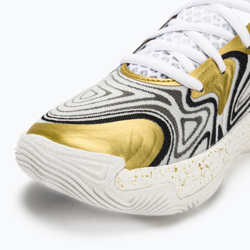 Basketbalové obuv Under Armour Spawn 6 white/black/metallic gold 7