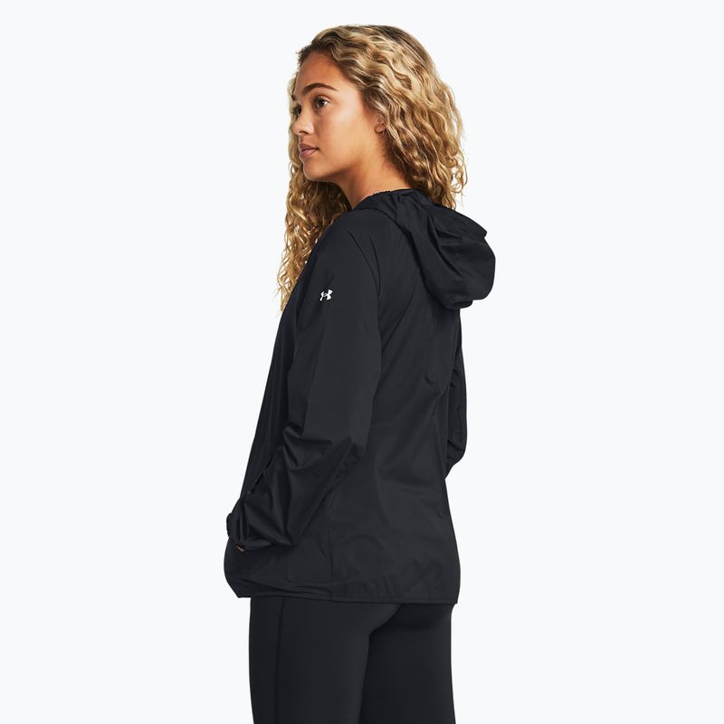 Dámska bežecká bunda Under Armour Phantom Windbreaker black/white/white 2