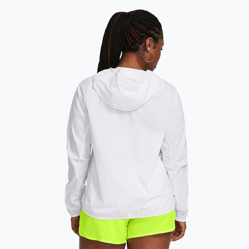 Dámska bežecká bunda Under Armour Phantom Windbreaker white/high-vis yellow/high-vis yellow 2