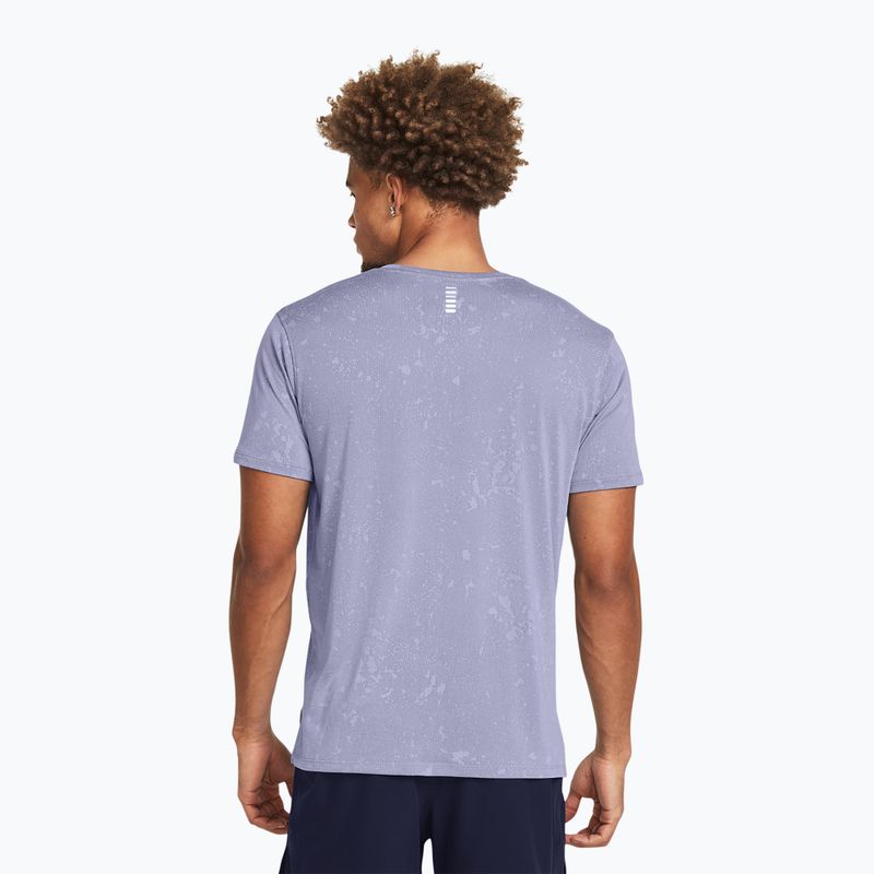 Pánske bežecké tričko Under Armour Streaker Splatter celeste/starlight/reflexné 2