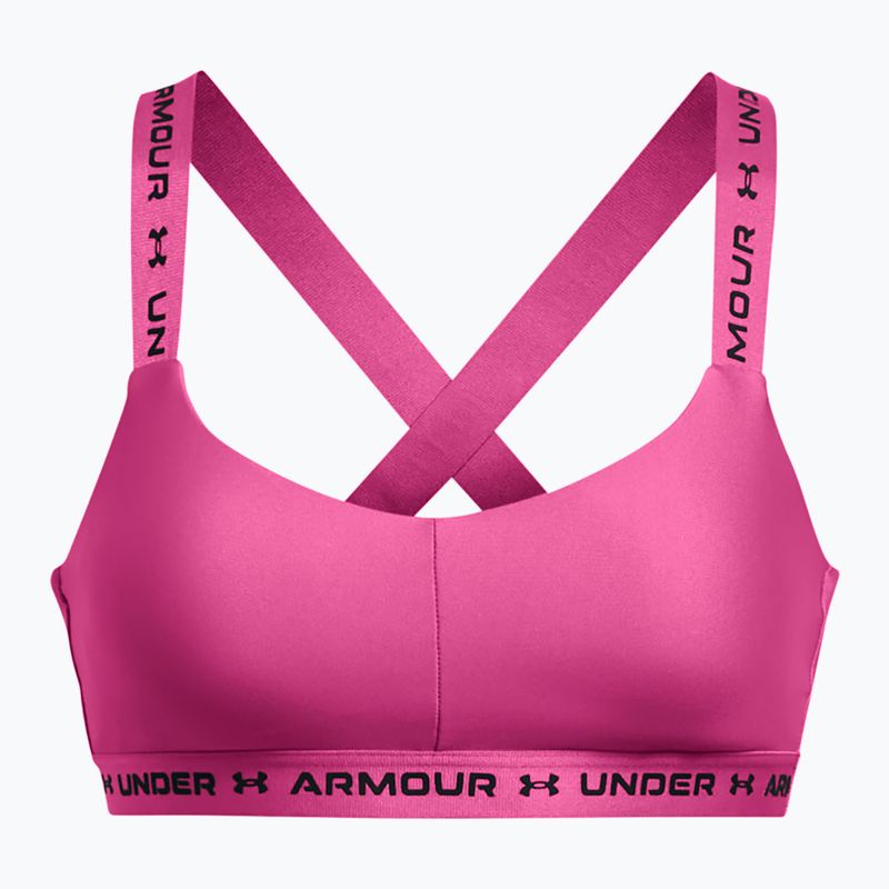 Podprsenka Under Armour Crossback Low astro pink/astro pink/black fitness 4