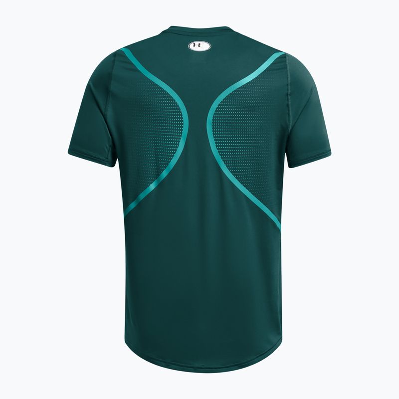 Pánske tréningové tričko Under Armour HG Armour FTD Graphic hydro teal/circuit teal 4