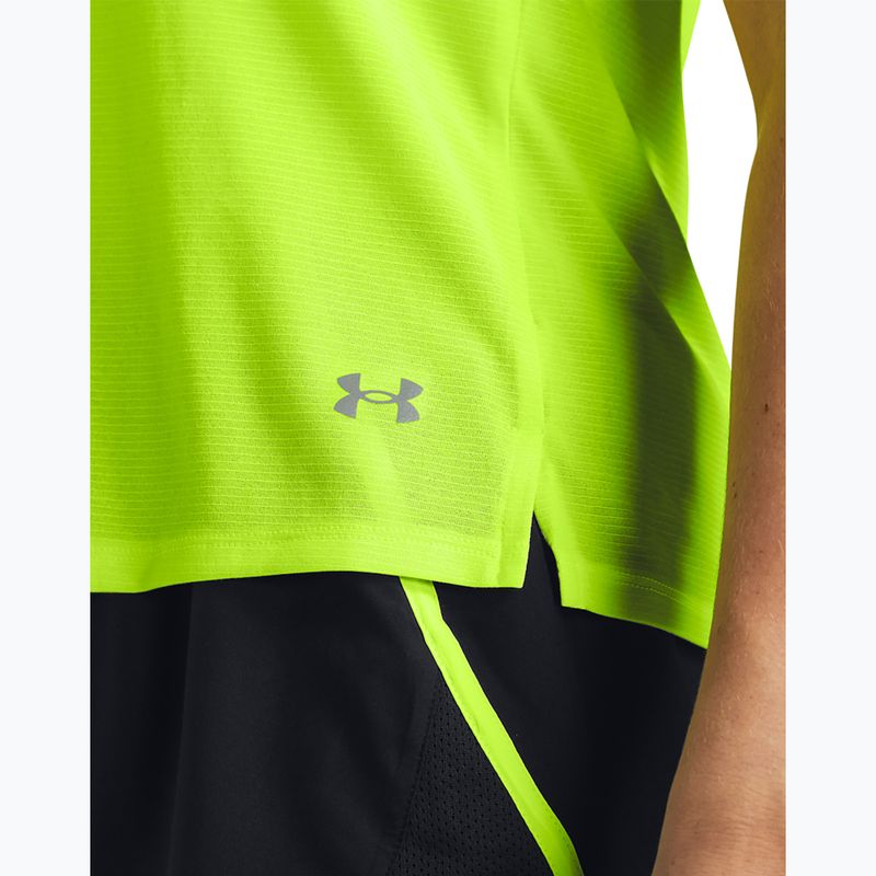 Dámske bežecké tričko Under Armour Launch high vis yellow/reflective 3