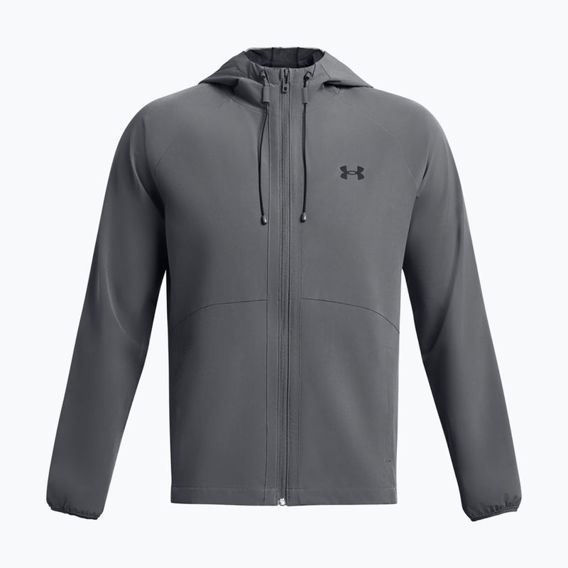 Pánska vetrovka Under Armour Stretch Woven Windbreaker pitch gray/black 4