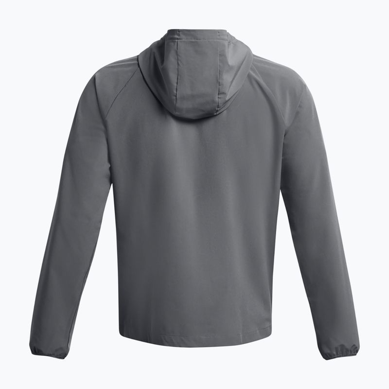 Pánska vetrovka Under Armour Stretch Woven Windbreaker pitch gray/black 5