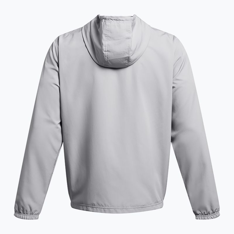 Pánska vetrovka Under Armour Sportstyle Windbreaker mod gray/castlerock/white 4