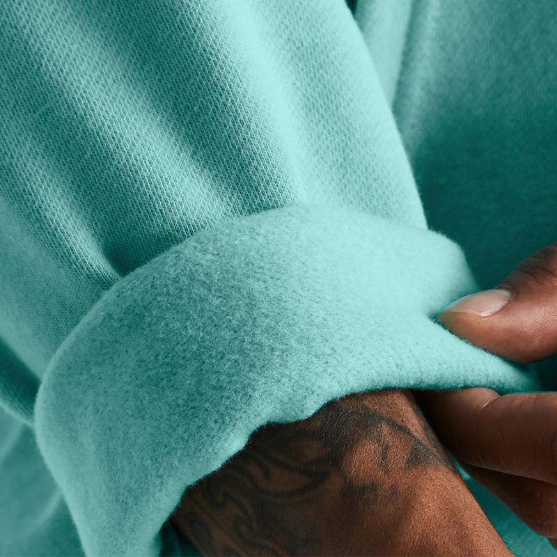 Pánska mikina Under Armour Rival Fleece Hoodie radiálna tyrkysová/biela 3