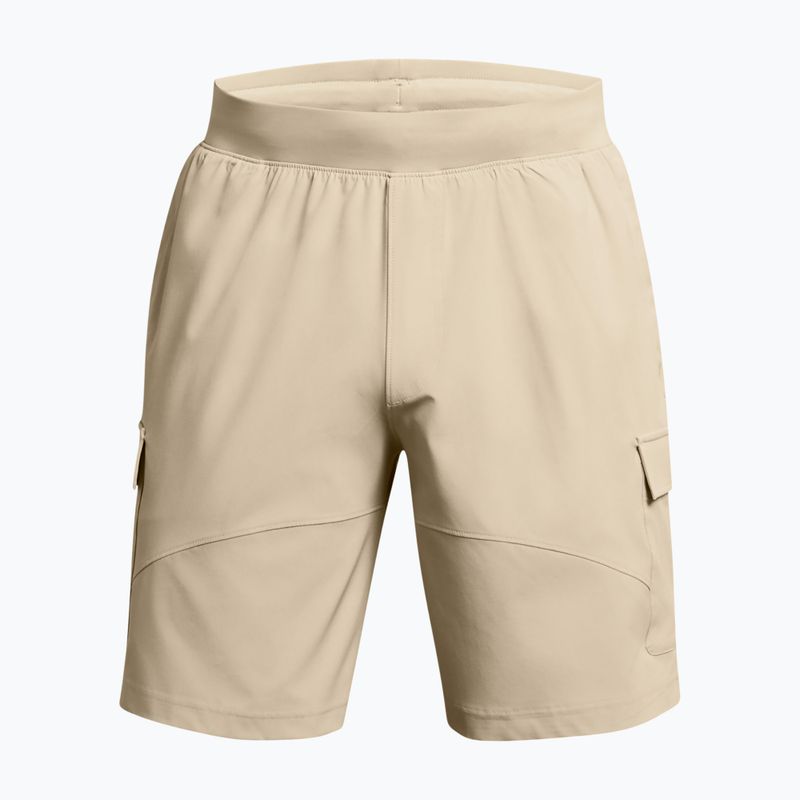 Pánske tréningové šortky Under Armour Stretch Woven Cargo khaki base/black 5