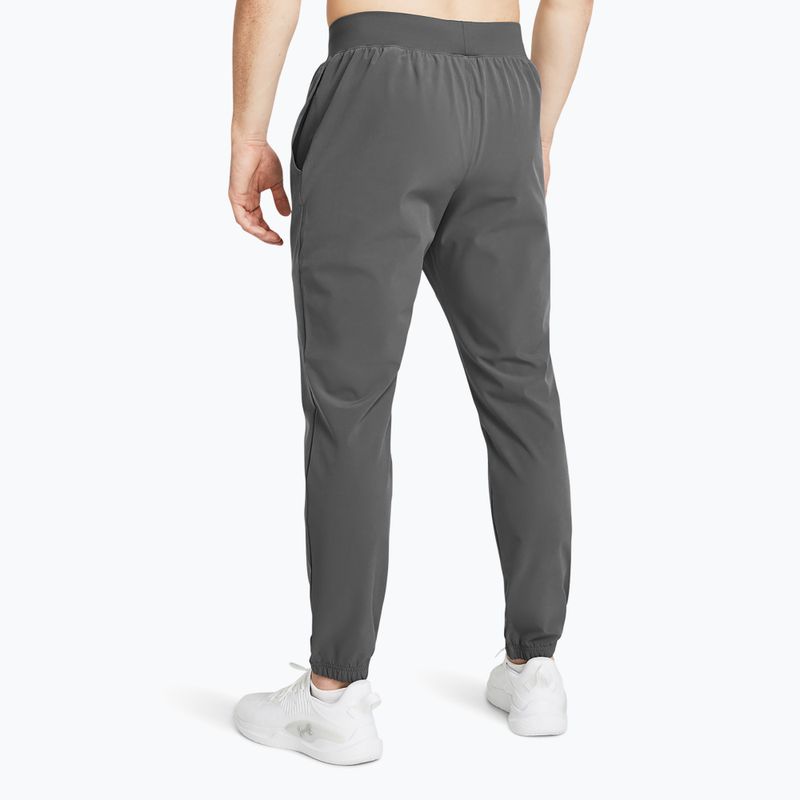 Pánske športové nohavice Under Armour Stretch Woven Joggers castlerock/black 3