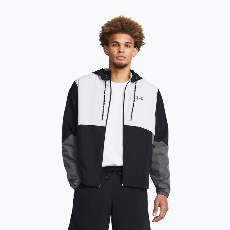 Pánska tréningová bunda Under Armour Legacy Windbreaker black/castlerock/castlerock