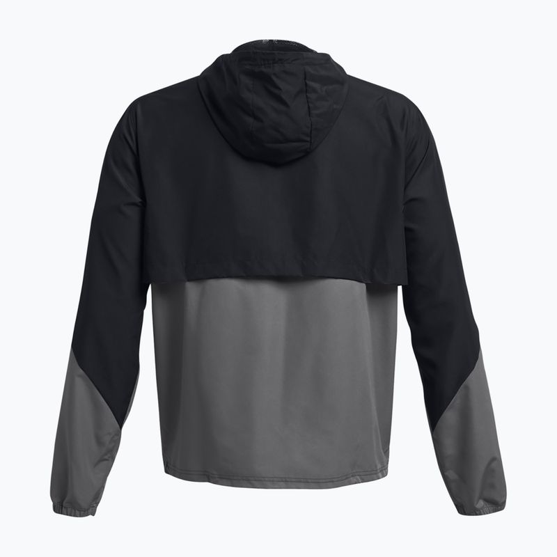 Pánska tréningová bunda Under Armour Legacy Windbreaker black/castlerock/castlerock 5