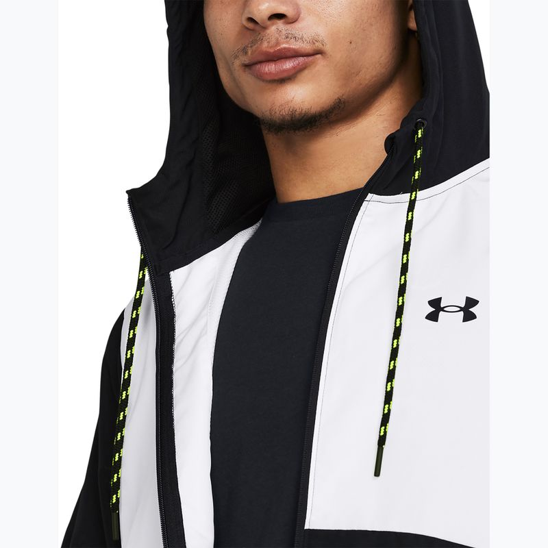 Pánska tréningová bunda Under Armour Legacy Windbreaker black/high-vis yellow/black 3