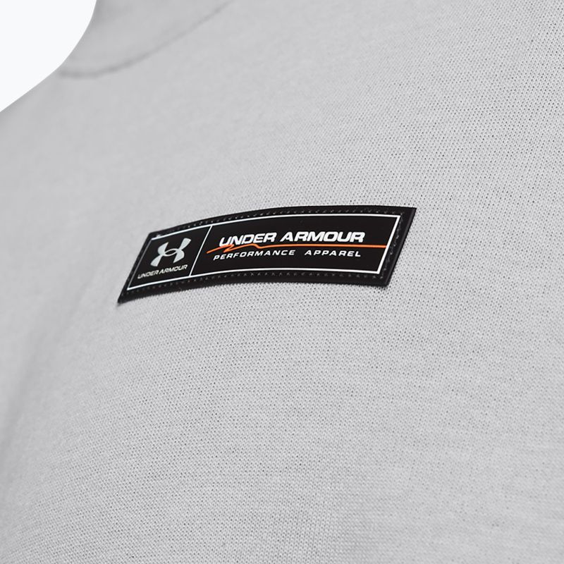Pánske tričko Under Armour HW Armour Label mod gray medium heather/black 3