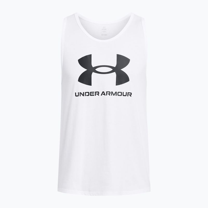 Pánske tielko Under Armour Sportstyle Logo white/black 3