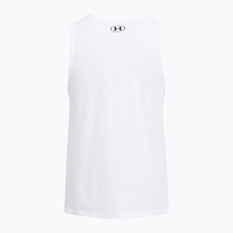 Pánske tielko Under Armour Sportstyle Logo white/black 4