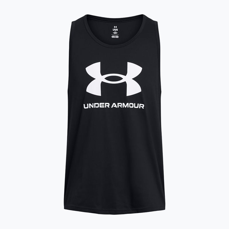 Pánske tielko Under Armour Sportstyle Logo black/white 3